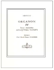 Organon 4: İkinci Analitikler - Aristotales